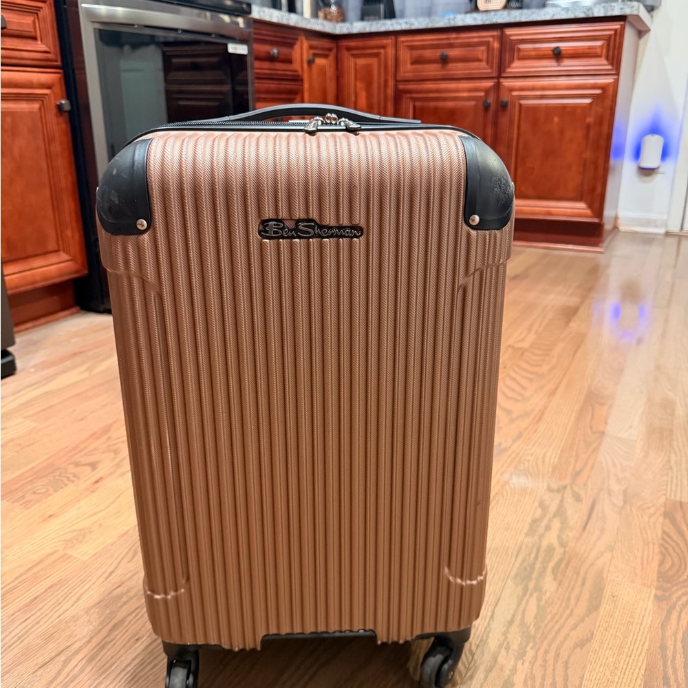 Ben Sherman Metallic Pink Hardshell Suitcase